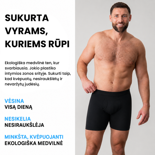 Natūralios Medvilnės Vyriški Apatiniai