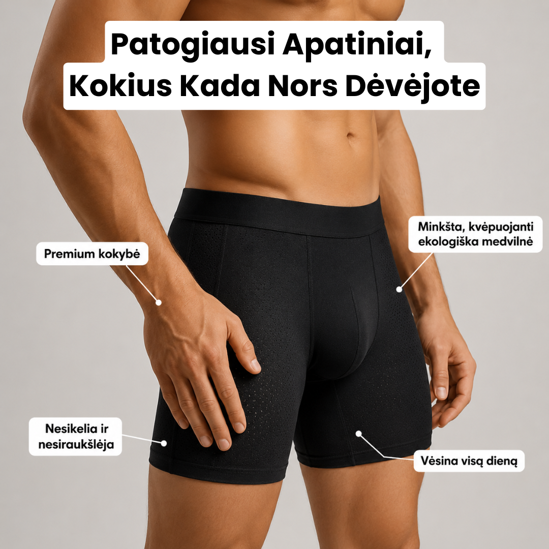 Natūralios Medvilnės Vyriški Apatiniai